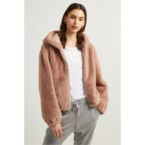 French Connection Arabella Faux Fur Hooded Jacket - Picture 1 of 13